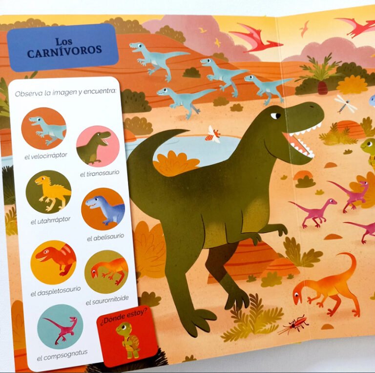 Busca y Encuentra – Los Dinosaurios – Cuentos Libres